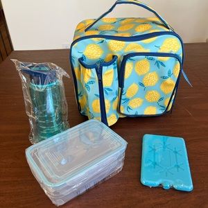 NWT Insulated Lunch Kit - 5 piece